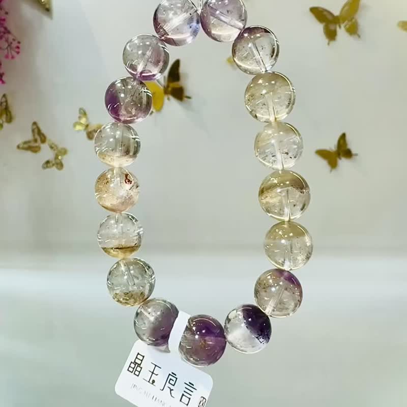 透體氣質天然極光仙女色水晶12cm44.9g手珠可通人體七輪提高靈性 - 手鍊/手環 - 水晶 多色