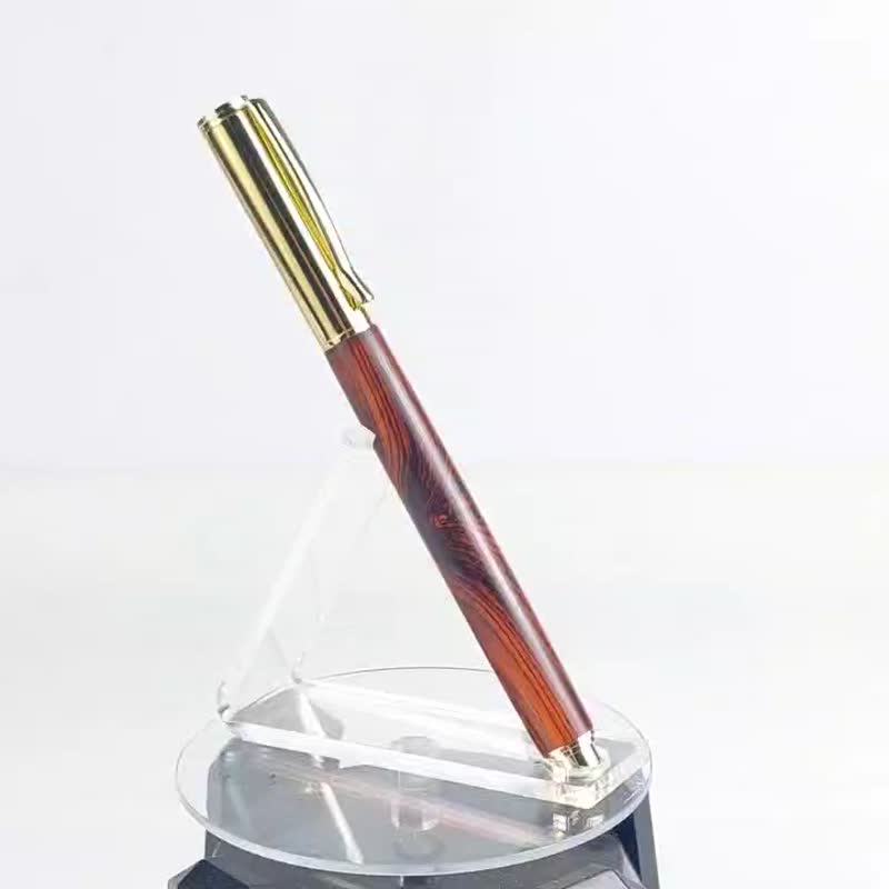 Slightly concave rosewood pen/handmade pen/KOBE handmade pen - ปากกา - ไม้ สีนำ้ตาล