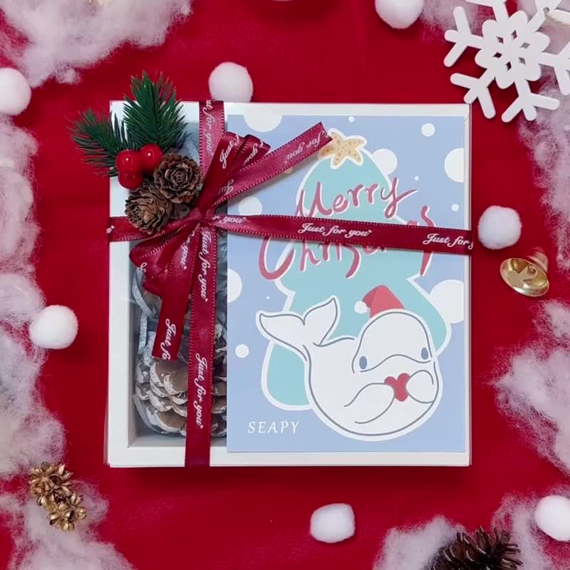 【聖誕禮盒】編織花花手機掛繩 贈手機夾片 長度可調 雙色 送禮 - 手機掛繩/背帶 - 棉．麻 白色