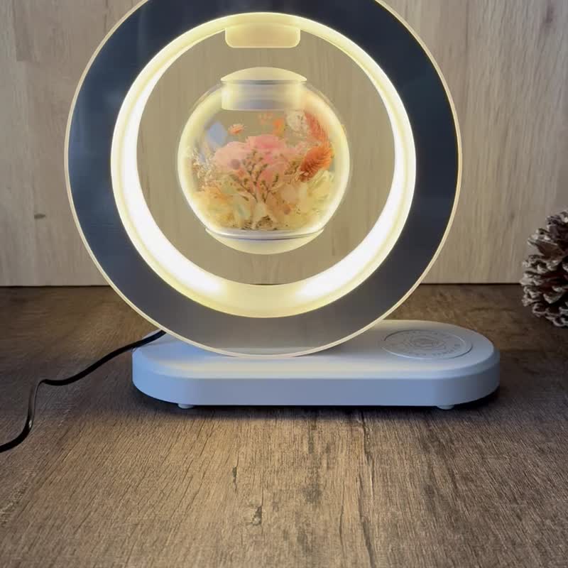 Suspended eternal flower mobile phone wireless charging Bluetooth audio table lamp Valentine's Day/Birthday/Mother's Day/Christmas - Dried Flowers & Bouquets - Plants & Flowers 