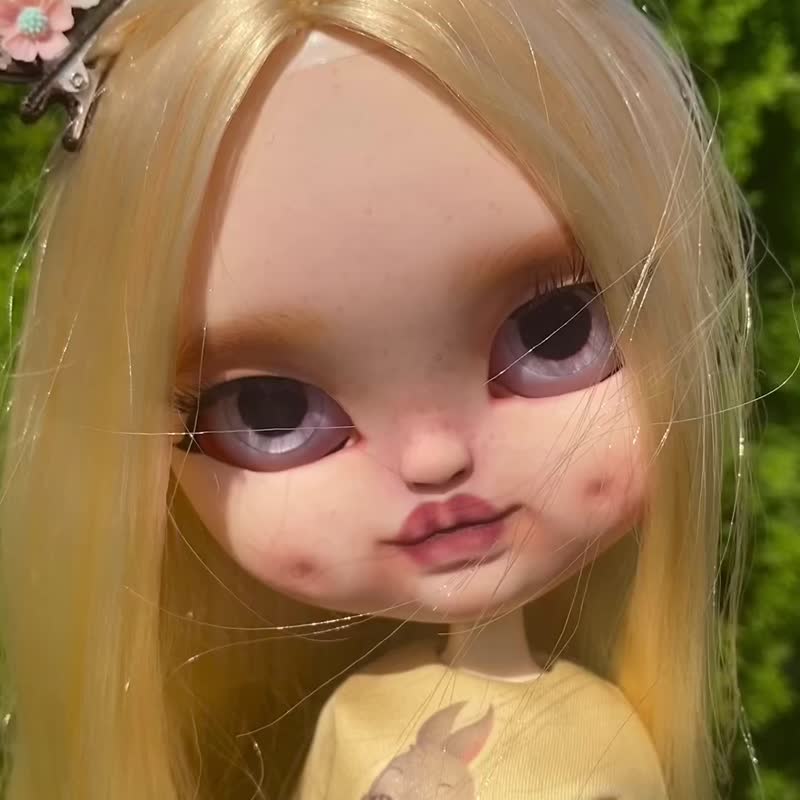 Custom Icy Doll Ooak Blythe - 公仔/玩偶 - 塑膠 橘色