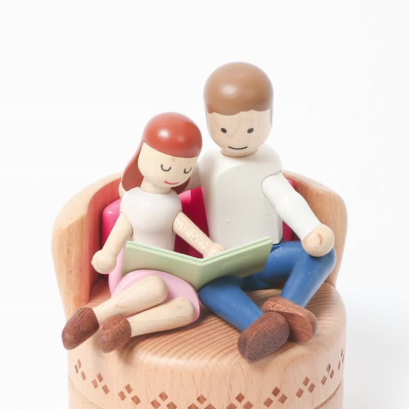 【Couple Sofa】Turn Round Music Box | Wooderful life - Items for Display - Wood Multicolor