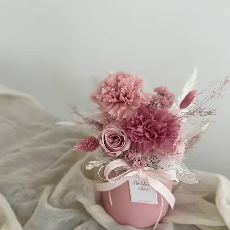 [Eternal Carnation Potted Flower]•Valentine's Day Gift/Birthday Gift/Eternal Flower/Eternal Rose - Dried Flowers & Bouquets - Plants & Flowers Pink