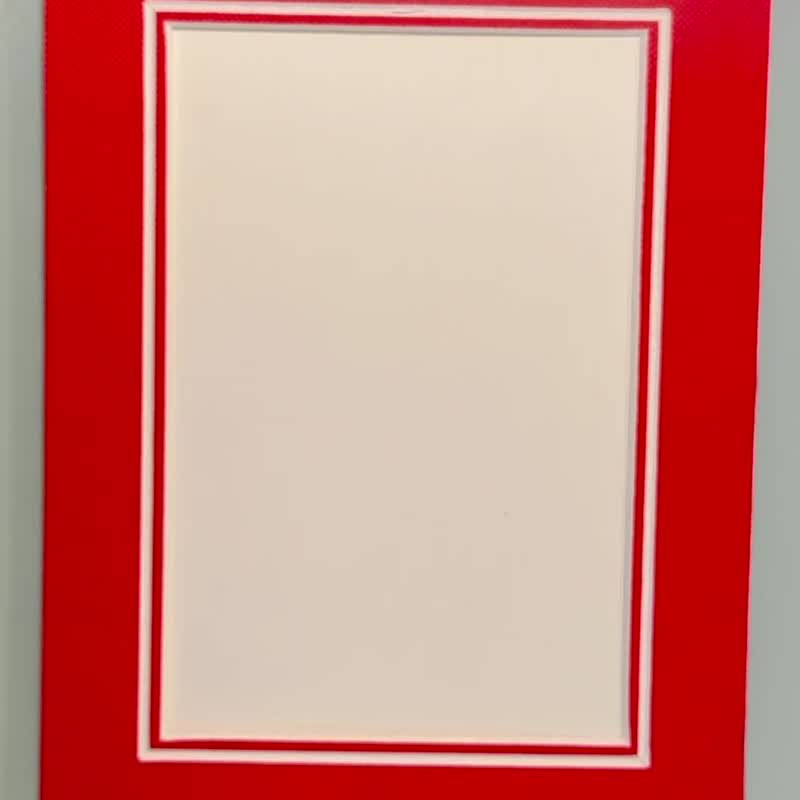 Authentic Hand-Painted Watercolor Postcard - Sweet Strawberry Daifuku with Thick Paper Frame - Cards & Postcards - Paper 