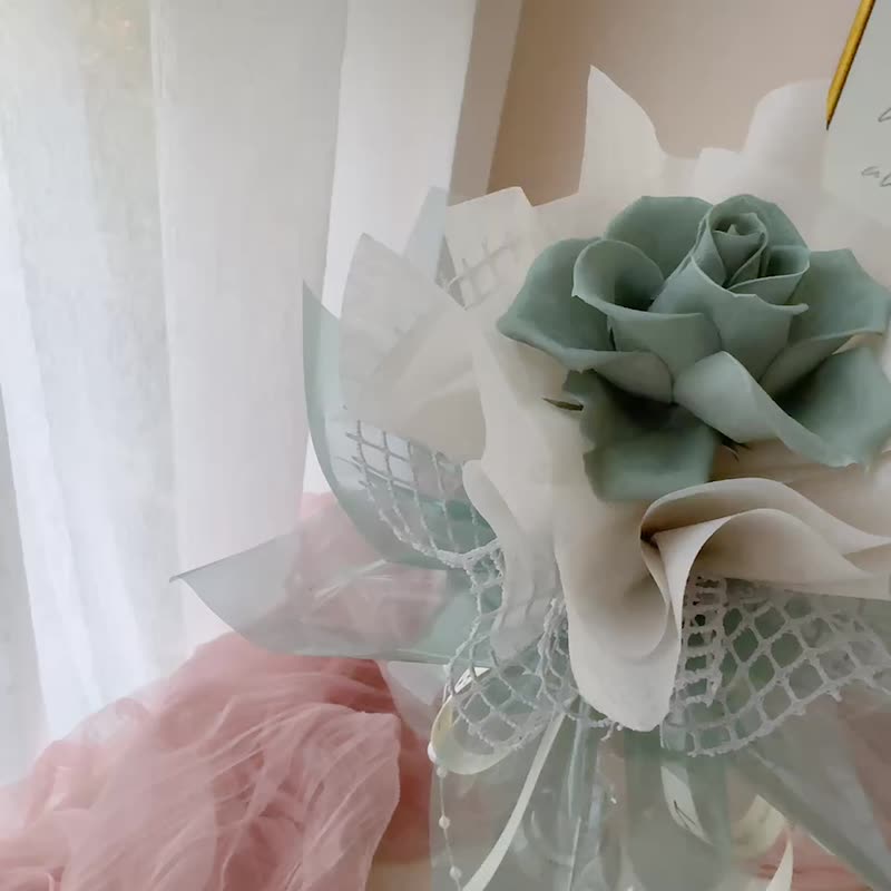 晨曦之戀。告白花束 永生花 生日禮物 情人 紀念 - 乾燥花/永生花 - 玻璃 粉紅色