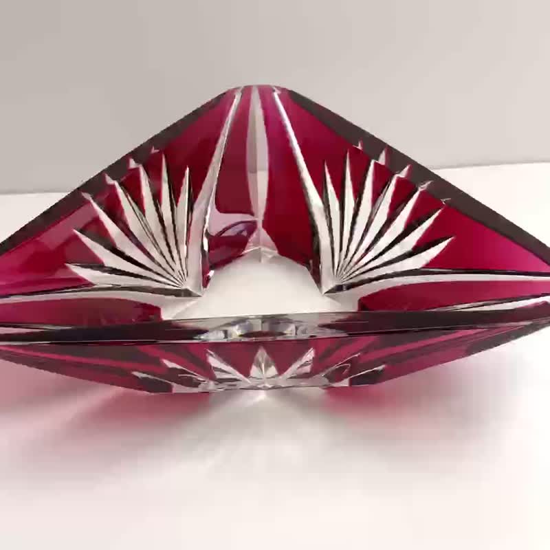 花瓶 レッド クリスタル ヴァル サン ランベール 1960 レッド