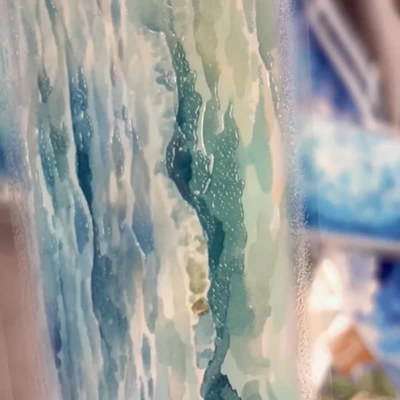 00077漾金瀾海Glistening Waves - 紙膠帶/和紙/PET - 塑膠 多色