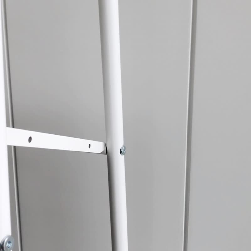 Simple Iron Hanging Rack - White - ตู้เสื้อผ้า - โลหะ ขาว