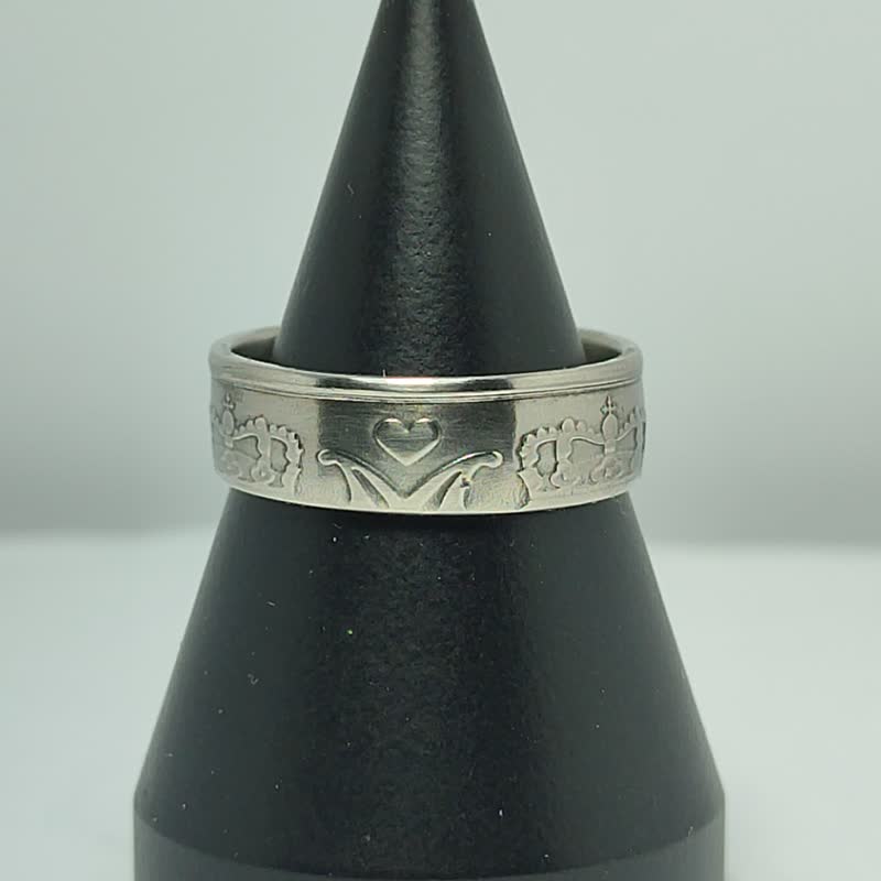 Denmark Coin Ring 2 Kroner 1990-2020, Krone Ring Denmark, Denmark Ring Woman - 戒指 - 其他金屬 