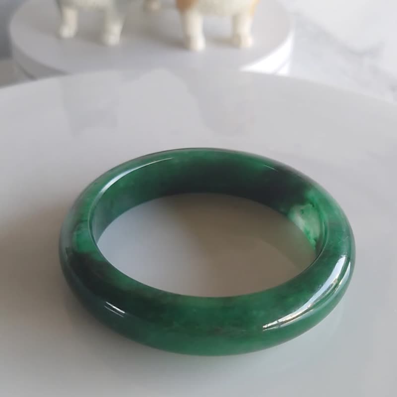 Miss feng natural stone-natural Dulong jade bracelet - สร้อยข้อมือ - หยก 