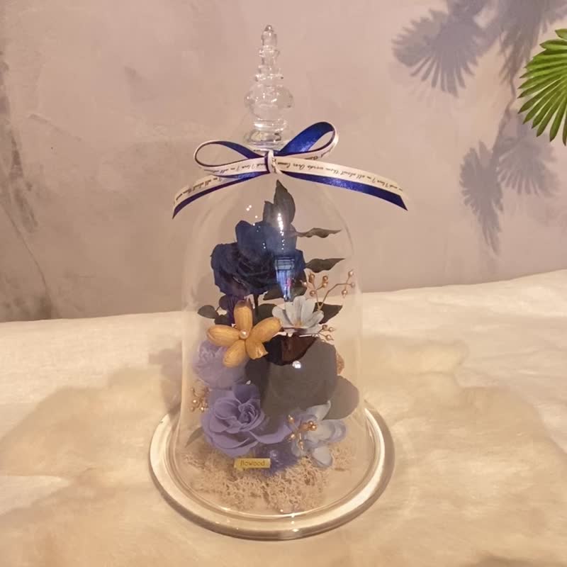 造型盅永生花 開幕 新居 禮物 - 乾燥花/永生花 - 植物．花 藍色