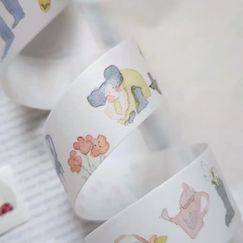 Washi Tape - Dressing Corner, Japanese Washi Tape, Cute Girls Illustration,  BuJo - Shop dodolulu Washi Tape - Pinkoi