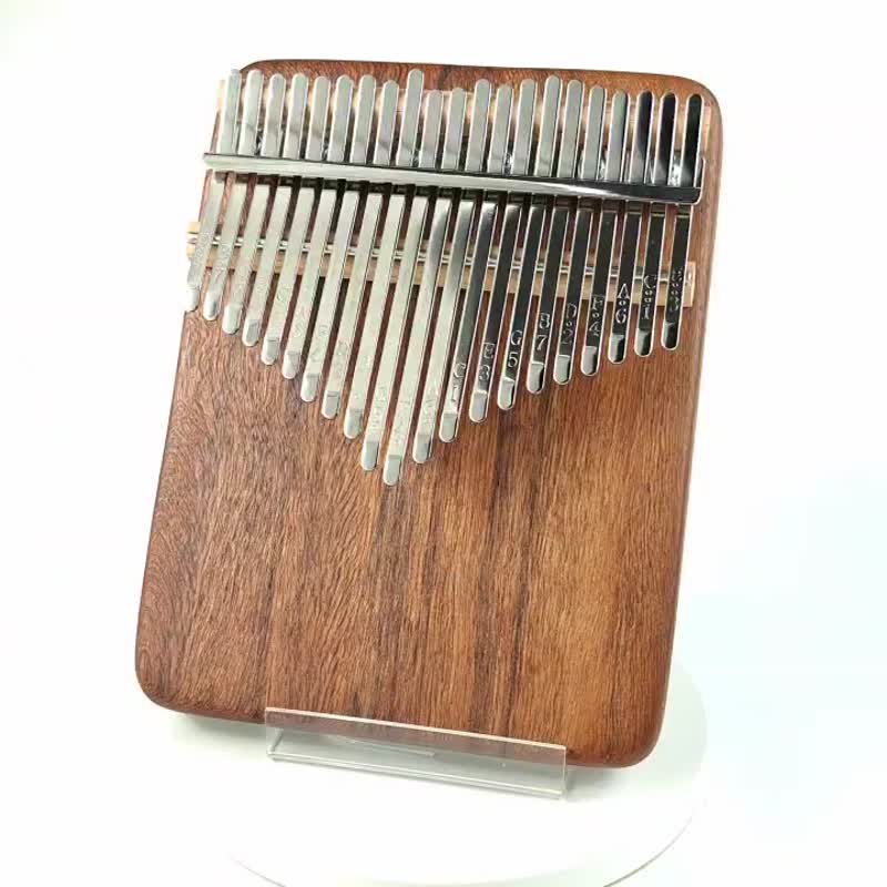 紅斑馬木拇指琴/21音拇指琴/KALIMBA - 吉他/樂器 - 木頭 咖啡色