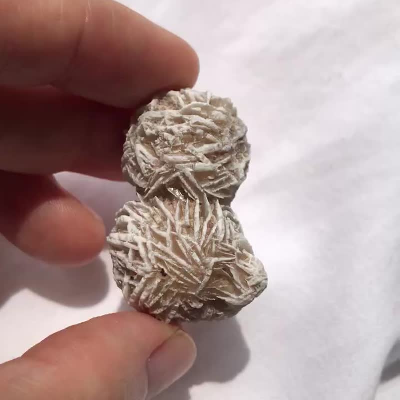 沙漠玫瑰 天然原石 水晶 盆景 crystal 擺設 擺件 水晶原礦 - 擺飾/家飾品 - 水晶 卡其色