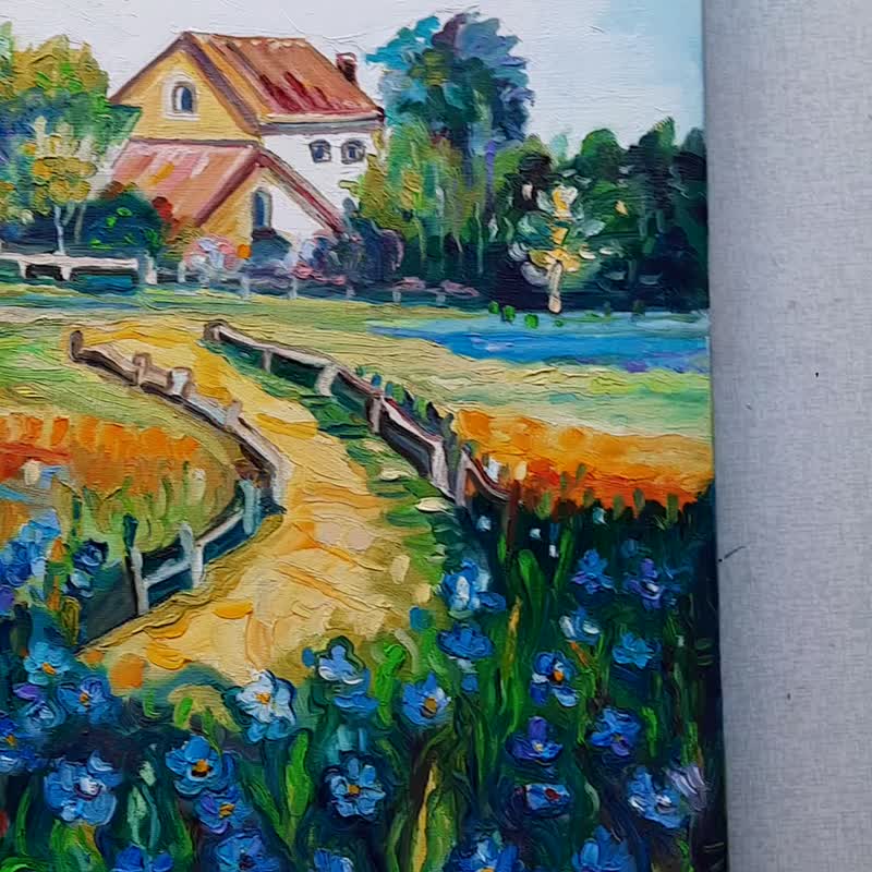 美しい花畑の油彩画 美しい花畑の油彩画 db2bea82ee0d45248648b20b470d27