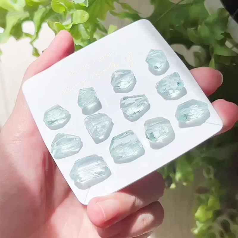 Mos苔蘚海藍寶石鏡面超閃切割 寶石感原礦14K項鍊 - 項鍊 - 水晶 藍色