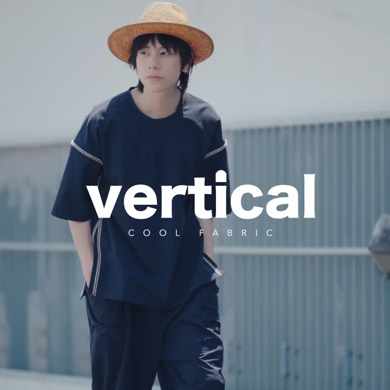 vertical-環繩上衣 - 男 T 恤 - 尼龍 藍色