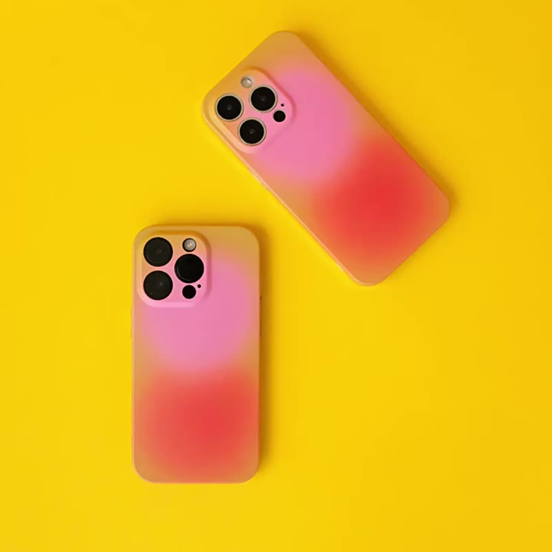 原創 夏日橘子汽水iPhone全包手機殼 - 手機殼/手機套 - 矽膠 橘色
