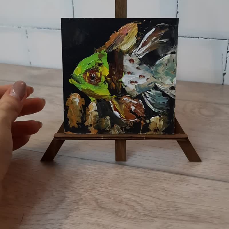 抽象的な魚の油彩画 抽象的な魚の油彩画 抽象的な魚の油彩画 （キャンバスに描かれ