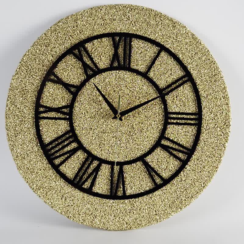 艺术挂钟40厘米装饰挂钟现代挂钟无声挂钟 - 時鐘/鬧鐘 - 其他材質 金色