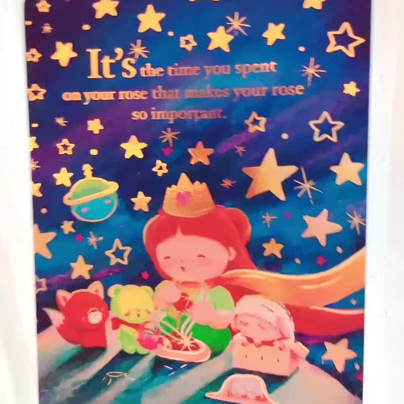 The Little Pao's Rose | Postcard - 卡片/明信片 - 紙 多色