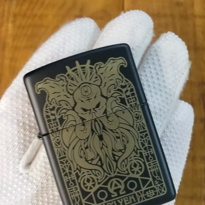 【ZIPPO官方旗艦店】惡魔章魚防風打火機 29965 - 其他 - 銅/黃銅 黑色