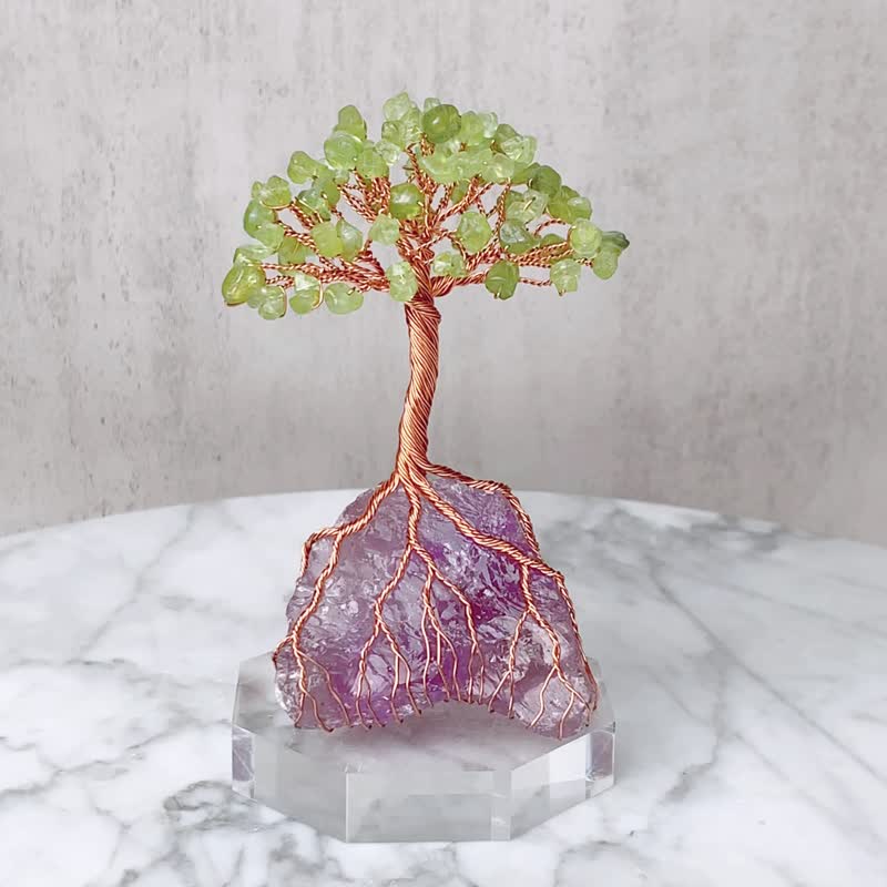 Eternal Crystal Tree // Stone Amethyst // Inner Healing Wisdom and Creativity - ของวางตกแต่ง - คริสตัล สีม่วง