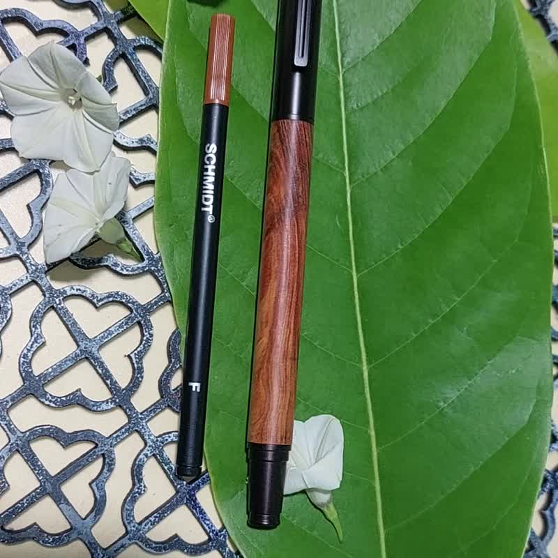 台灣檜木鋼珠筆 - 鋼珠筆 - 木頭 咖啡色