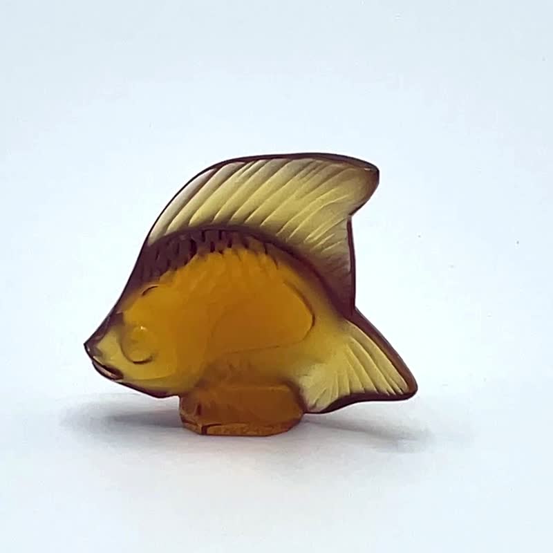 Lalique – Magical fish - 裝飾/擺設  - 玻璃 橘色