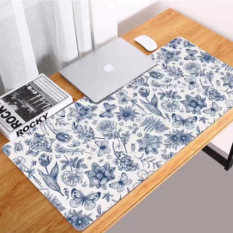 Multi-purpose waterproof anti-slip desk mat mouse pad placemat (customized size can be requested) - Autumn Zebra - Place Mats & Dining Décor - Faux Leather 