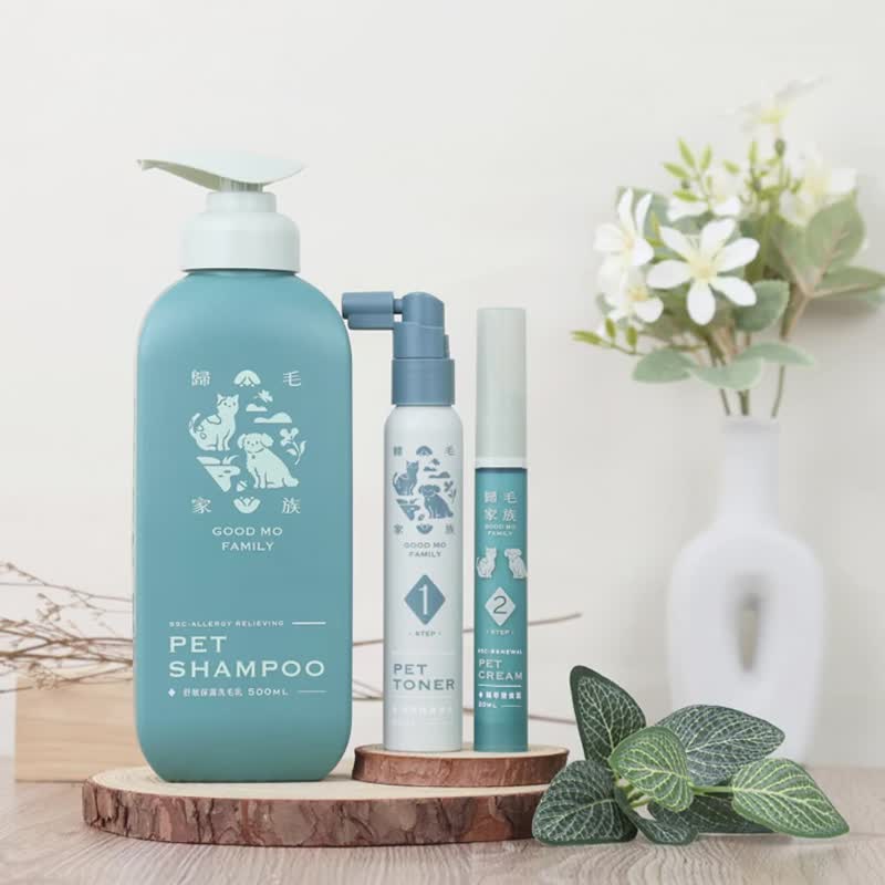 Three sets of skin care spray & essence nutrient cream come with a free bottle of 300ml soothing and moisturizing hair cleansing milk - อื่นๆ - วัสดุอื่นๆ 