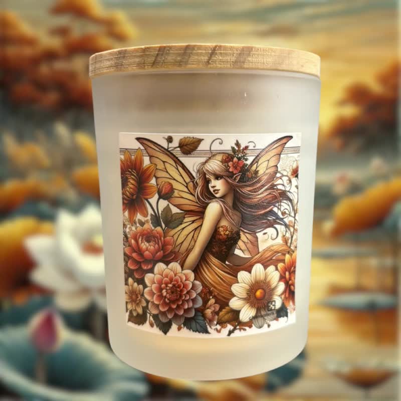 Autumn Harmony scented candle, natural soy coconut wax, suitable for melte - Candles & Candle Holders - Wax Brown