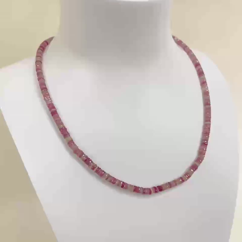 Edith & Jaz • Umba Color Sapphire Silver Necklace - สร้อยคอ - เครื่องเพชรพลอย หลากหลายสี