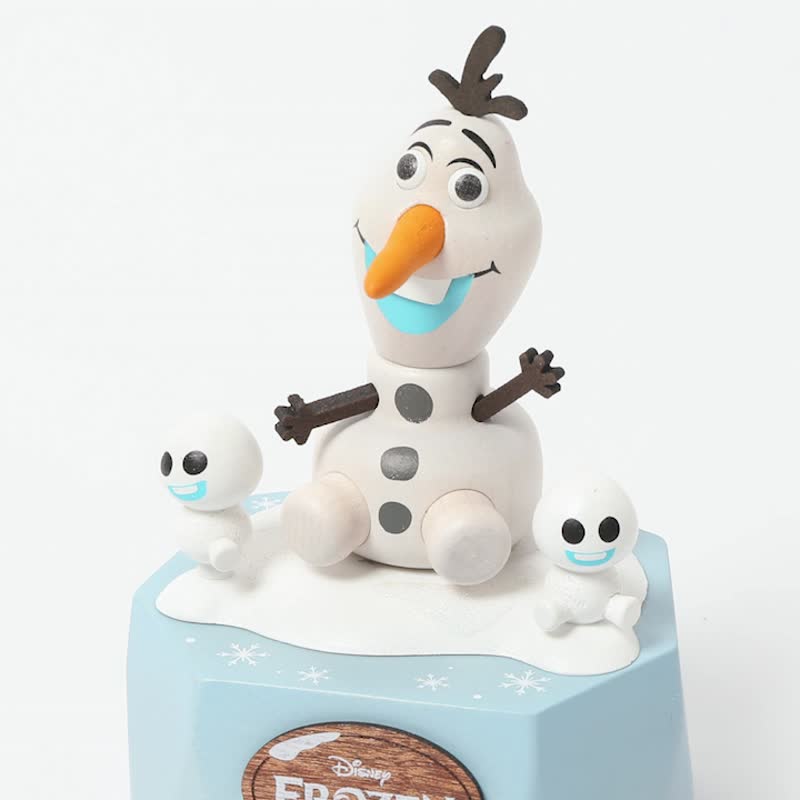 【Olaf】Disney Turn Round Music Box | Wooderful life - Items for Display - Wood Multicolor