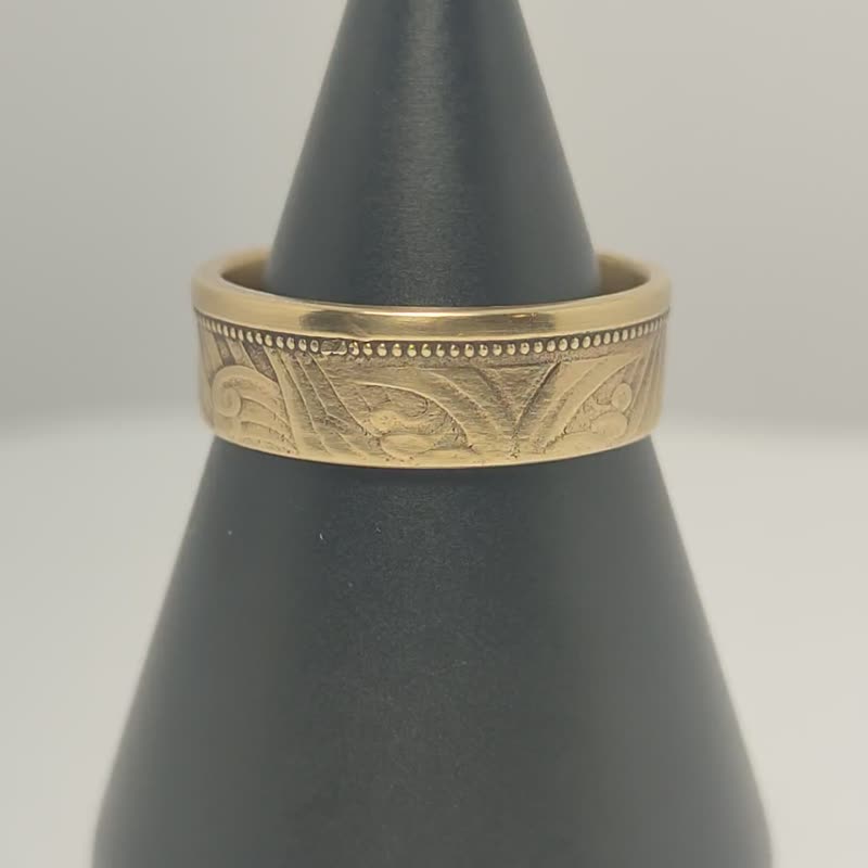 Japan Coin ring 10 Sen 1938-1940, Japan Ring For Man, Japan Yen Ring, Coin Ring - 戒指 - 其他金屬 
