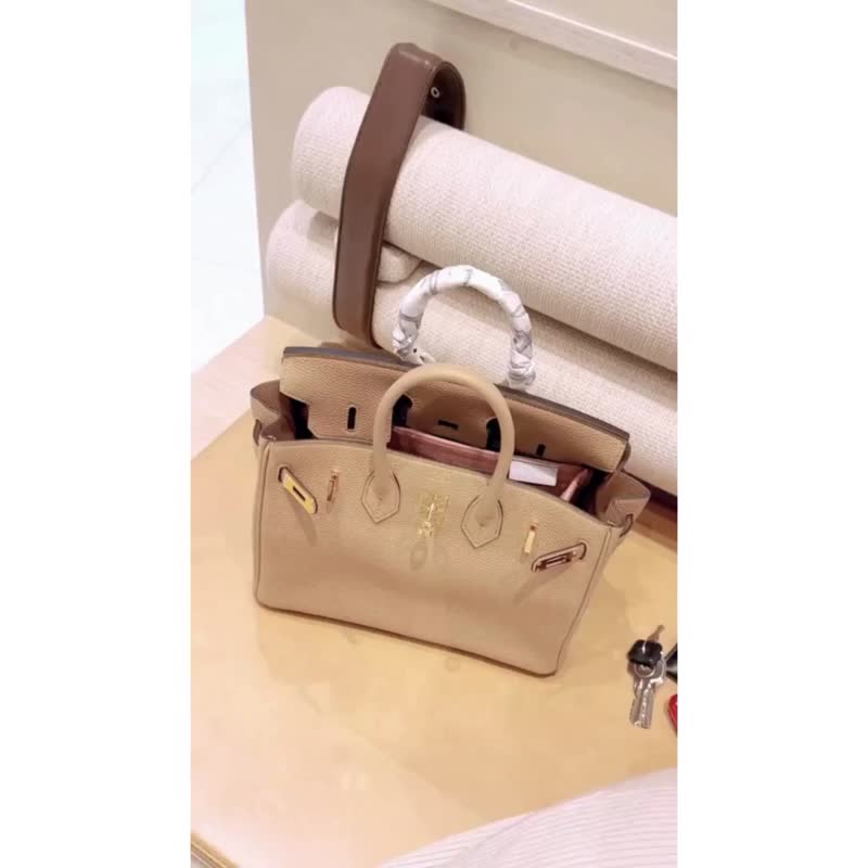 【香港製造韓國絨布】手製內袋 Hermes Birkin 25-Retourne - 化妝包/收納袋 - 其他材質 多色