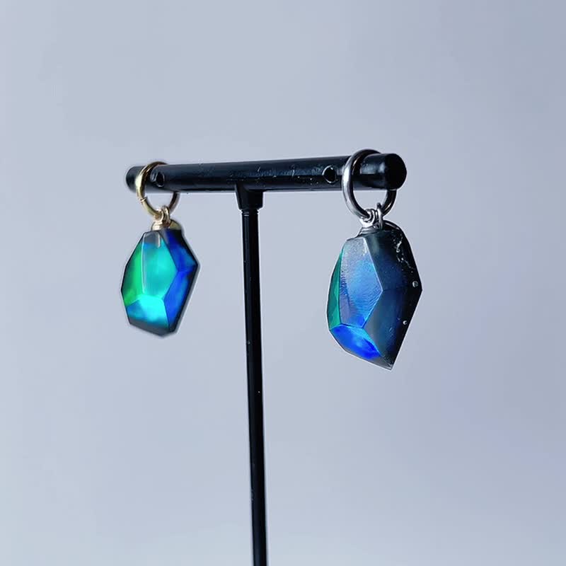 rames 替換墜飾 / Fragment / Interchangeable / Floating Prism 1-a - 吊飾 - 樹脂 藍色