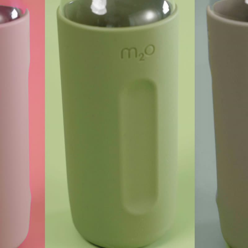 m2o彎頸水樽水壺750ml大容量-硅膠套-淡雅粉-Michael Young設計 - 水壺/水瓶 - 其他材質 