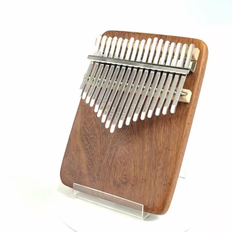 咖啡雞翅木拇指琴/17音拇指琴/KALIMBA - 吉他/樂器 - 木頭 咖啡色