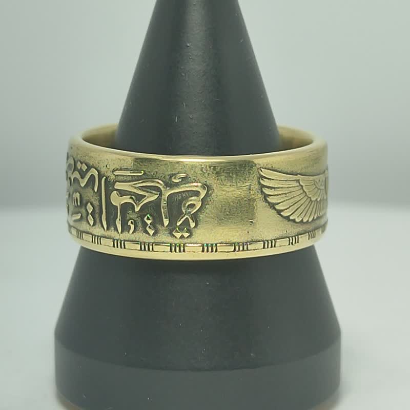 Egypt Coin Ring 1 pound 1960 (ring replica) Egyptian ring Egypt ring Egyptian - แหวนทั่วไป - โลหะ 