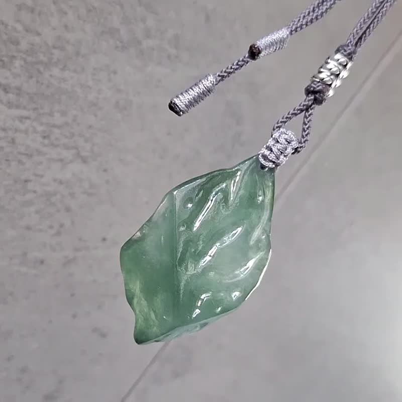 翡翠原石吊墜 | 天然緬甸翡翠 | 玉器 - 項鍊 - 玉石 藍色
