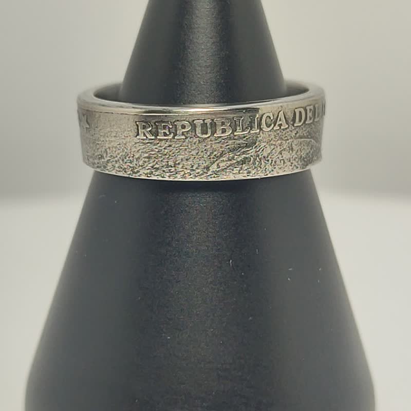 Ecuador Coin Ring 5 centavos 2000-2003, Man Ecuador Coin Ring, Authentic Ring - แหวนทั่วไป - โลหะ 