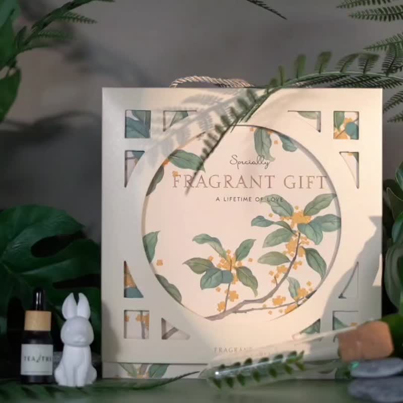 【獨家禮盒】香氛禮盒 新年禮盒 台灣茶葉禮盒 花草茶 喜餅禮盒 - 香氛/精油/擴香 - 紙 綠色