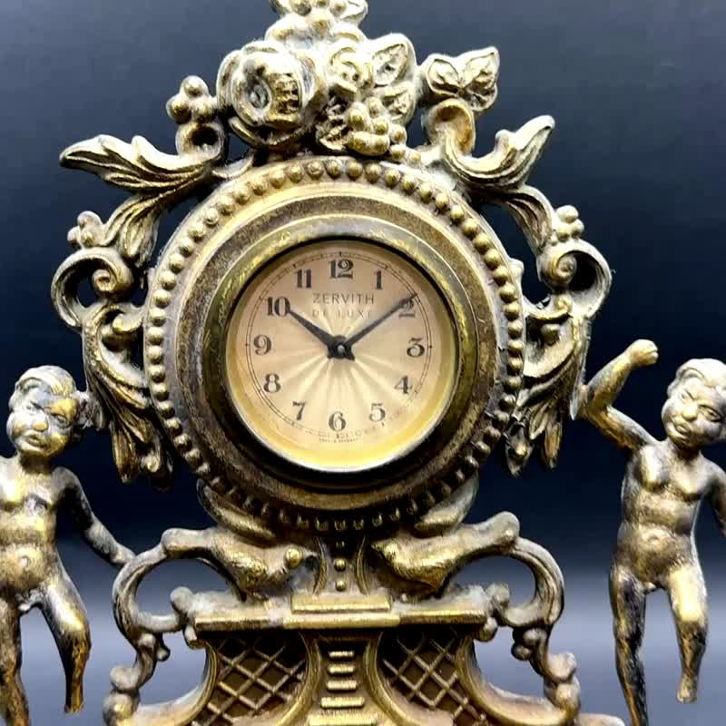 Elegant Baroque/Rococo Style Mantel Clock - 時鐘/鬧鐘 - 其他材質 金色