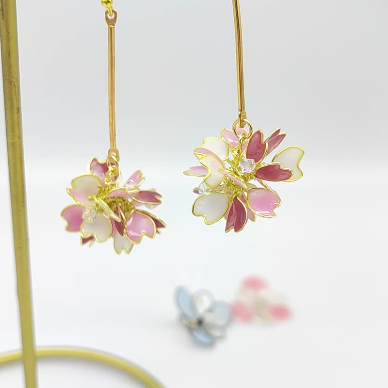 MINI Cherry Blossoms - Earrings & Clip-ons - Other Materials 