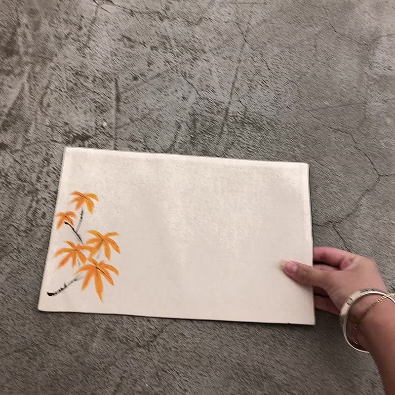 兩面雙色拼色個人餐墊/氣質茶巾 手繪系列 萬用/環保 台灣手工 - 桌布/桌巾/餐墊 - 棉．麻 