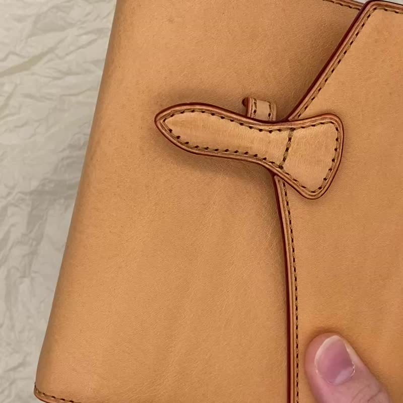 [B] Brelio Minerva Box Natural M6 Size B-Flap [M6-B] - สมุดบันทึก/สมุดปฏิทิน - หนังแท้ สีนำ้ตาล