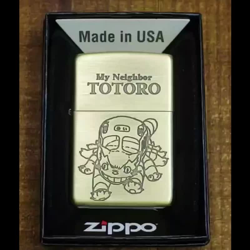 【ZIPPO官方旗艦店】吉卜力-豆豆龍 龍貓巴士防風打火機 ZA-6-S15 - 其他 - 銅/黃銅 金色