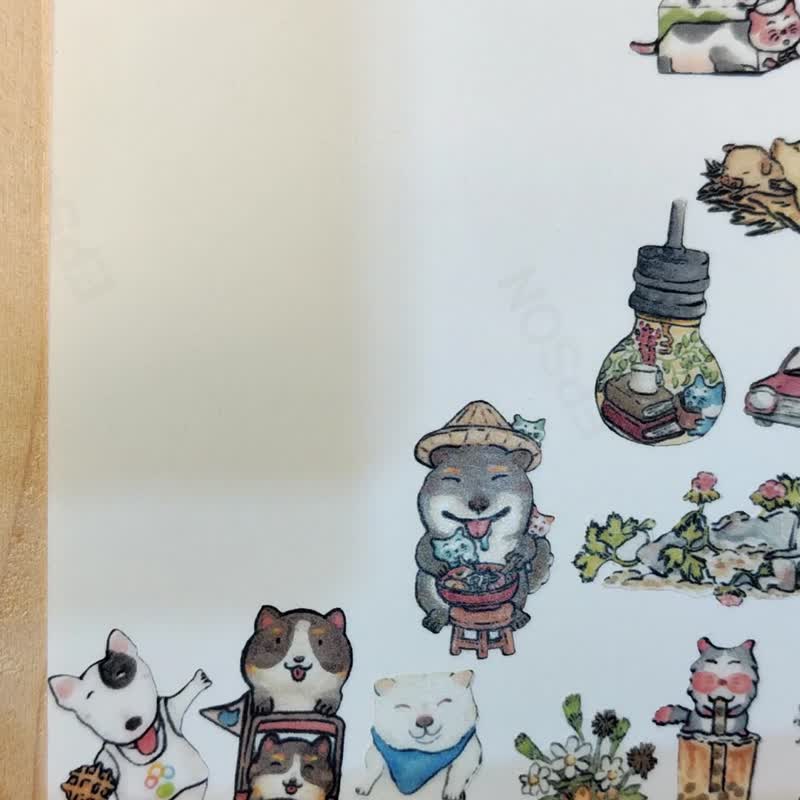 Sticker / Washi Sticker / Planner Sticker - Cat Food II - Stickers - Paper Multicolor