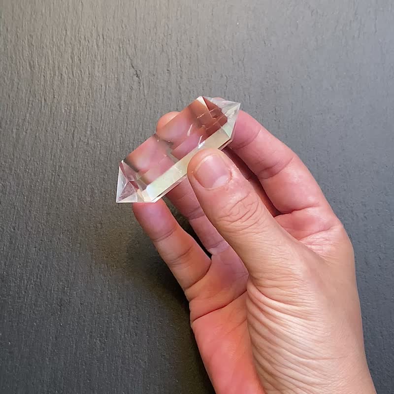 天然冰透藍針雙尖白水晶能量柱 天使之翼 避邪擋煞 快速出貨 - 擺飾/家飾品 - 水晶 多色